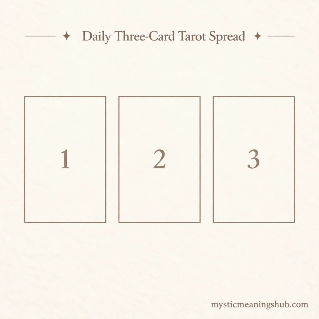 Daily Three-Card Tarot Spread